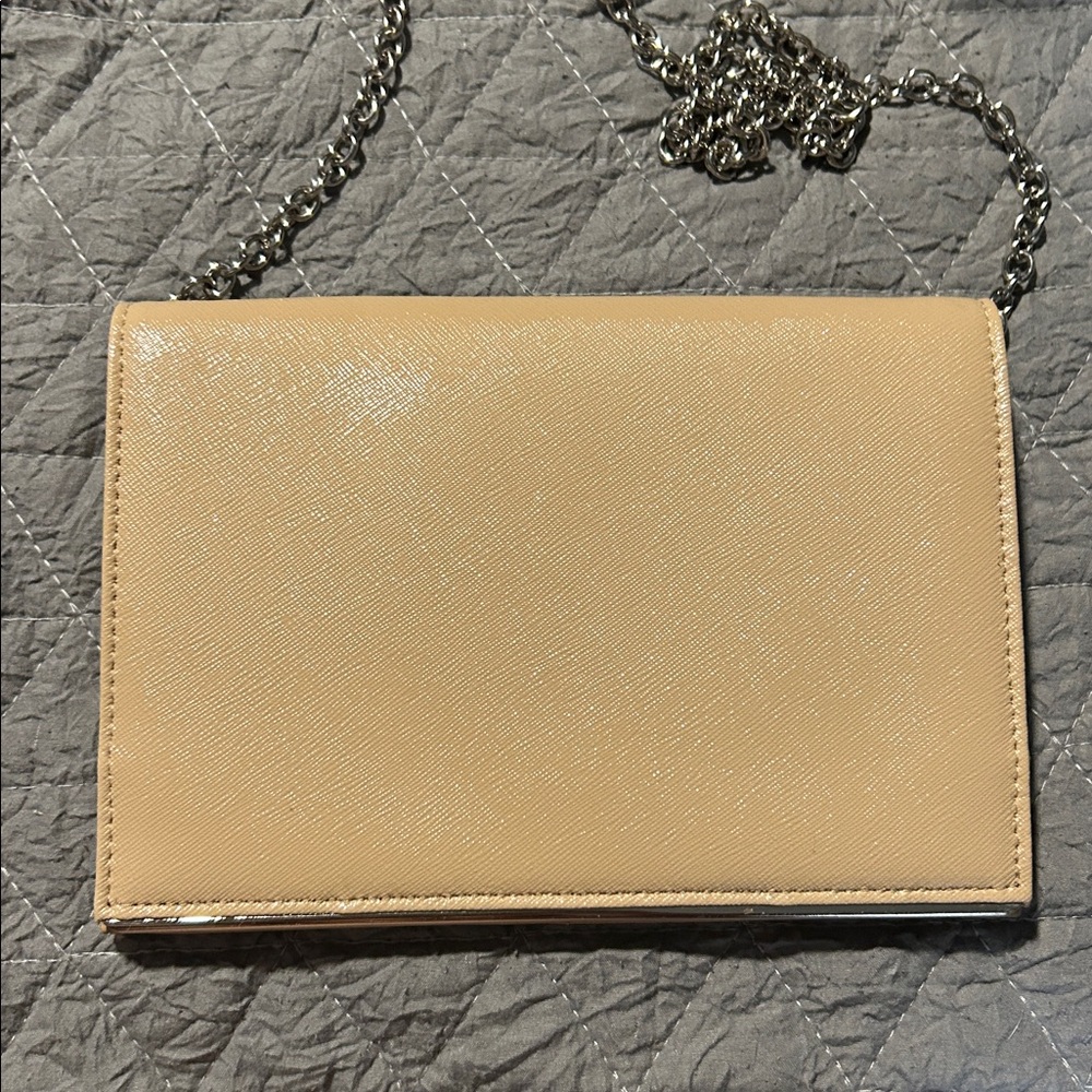 14th and union wallet on chain/clutch with removable silver chain.